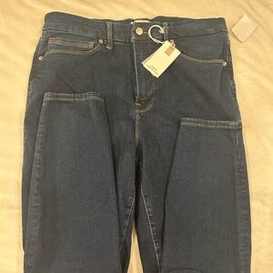 Good American Always Fits 14-18 Dark Blue Jeans